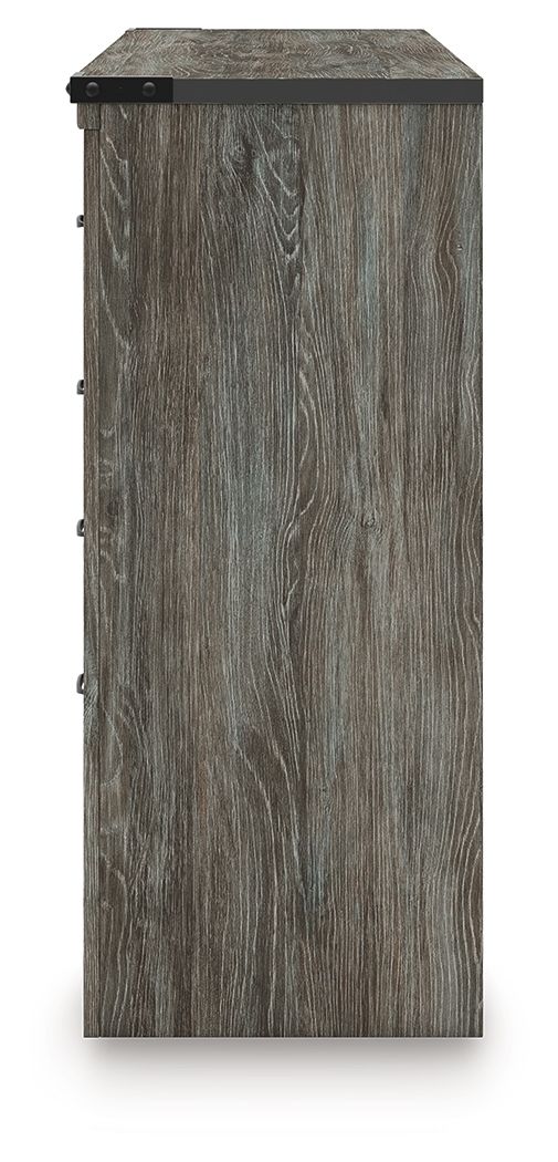 Frandern - Six Drawer Dresser, alternate view 8 with metal