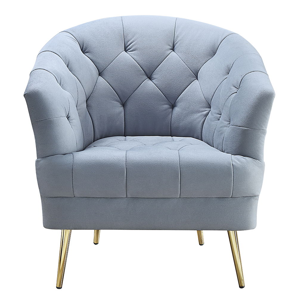 Bayram - Chair - Light Gray Velvet, alternate view 9 with wood construction