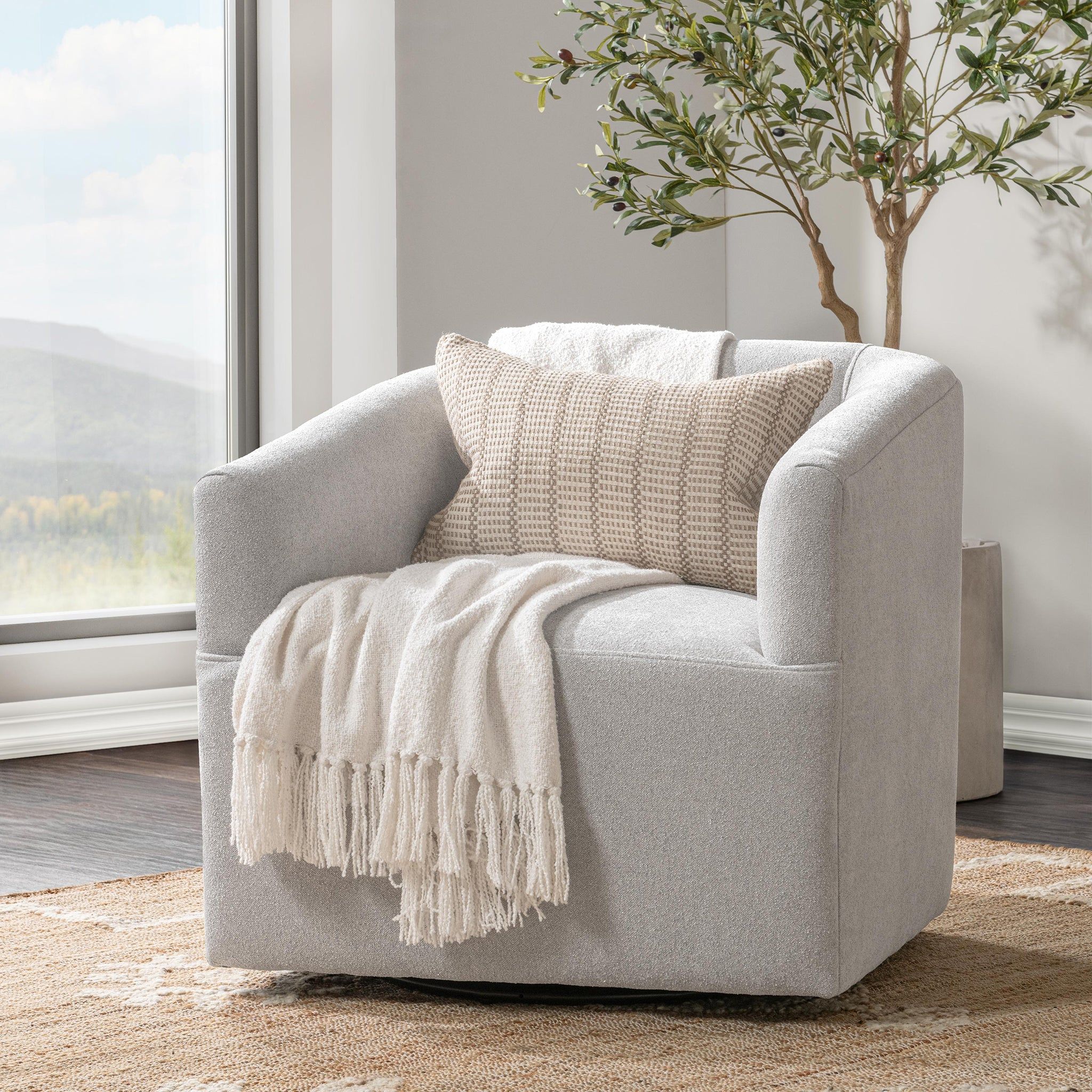 Vernon - Swivel Chair, alternate view 85 with top-grain leather