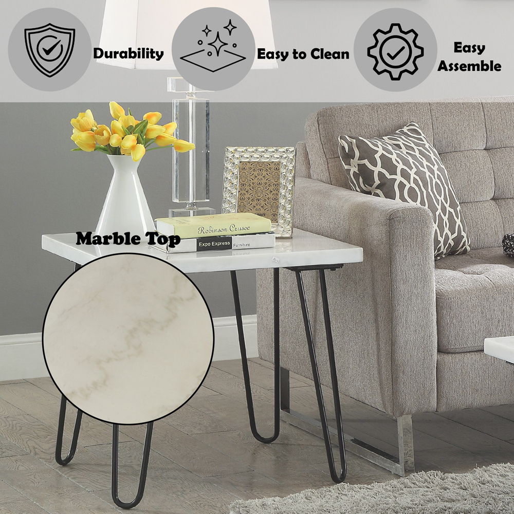Telestis - End Table, alternate view 12 with marble
