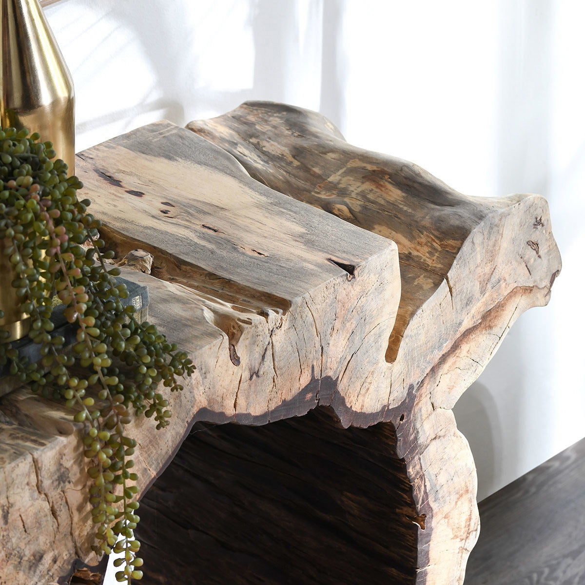 Odette - Console Table - Natural, alternate view 7 with wood construction