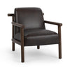 Azoria - Accent Chair, alternate view 3 with top-grain leather