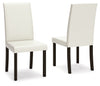 Kimonte - Dining Side Chair, product view with faux leather
