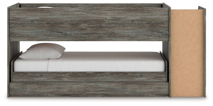 Frandern - Twin Over Twin Loft Bed - Gray - Signature Design by Ashley® - 3