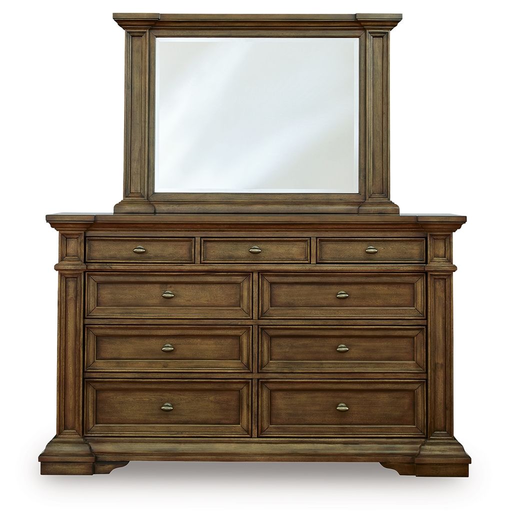 Frantanna - 3 Pc. - Queen Panel Bed, Dresser And Mirror - Brown - Signature Design by Ashley® - 6