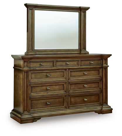 Frantanna - 3 Pc. - Queen Panel Bed, Dresser And Mirror - Brown - Signature Design by Ashley® - 3