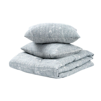French Herringbone - 3 Piece Comforter Set - Villa - 7