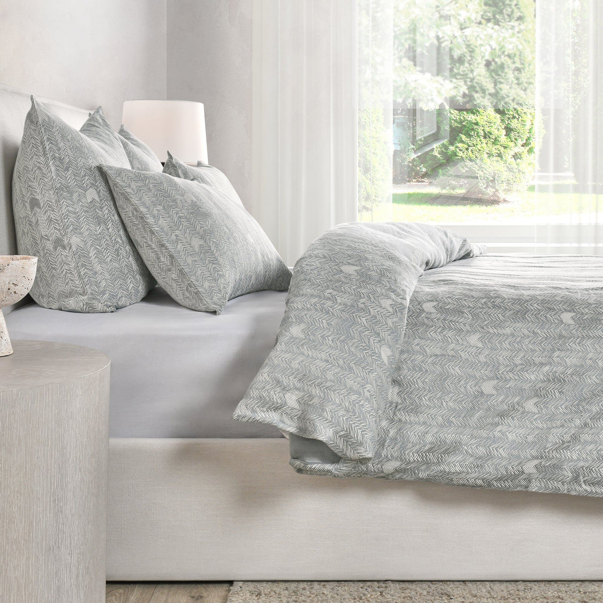 French Herringbone - 3 Piece Duvet Set - Villa - 2