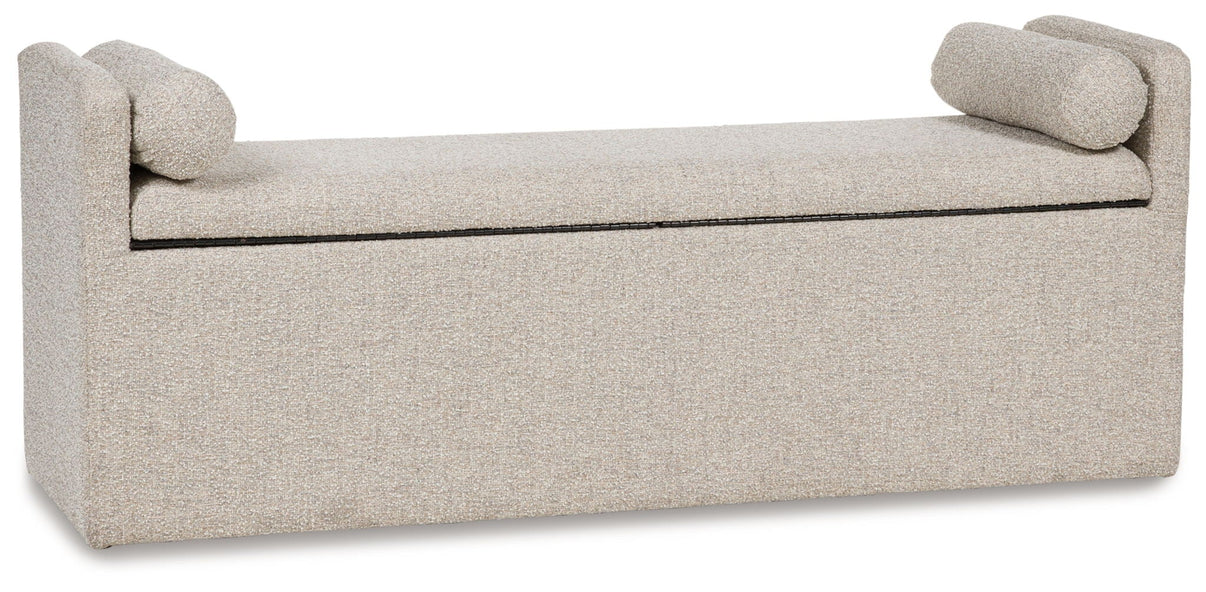 Galliden - Large Upholstered Dining Room Bench - Beige - Signature Design by Ashley® - 4
