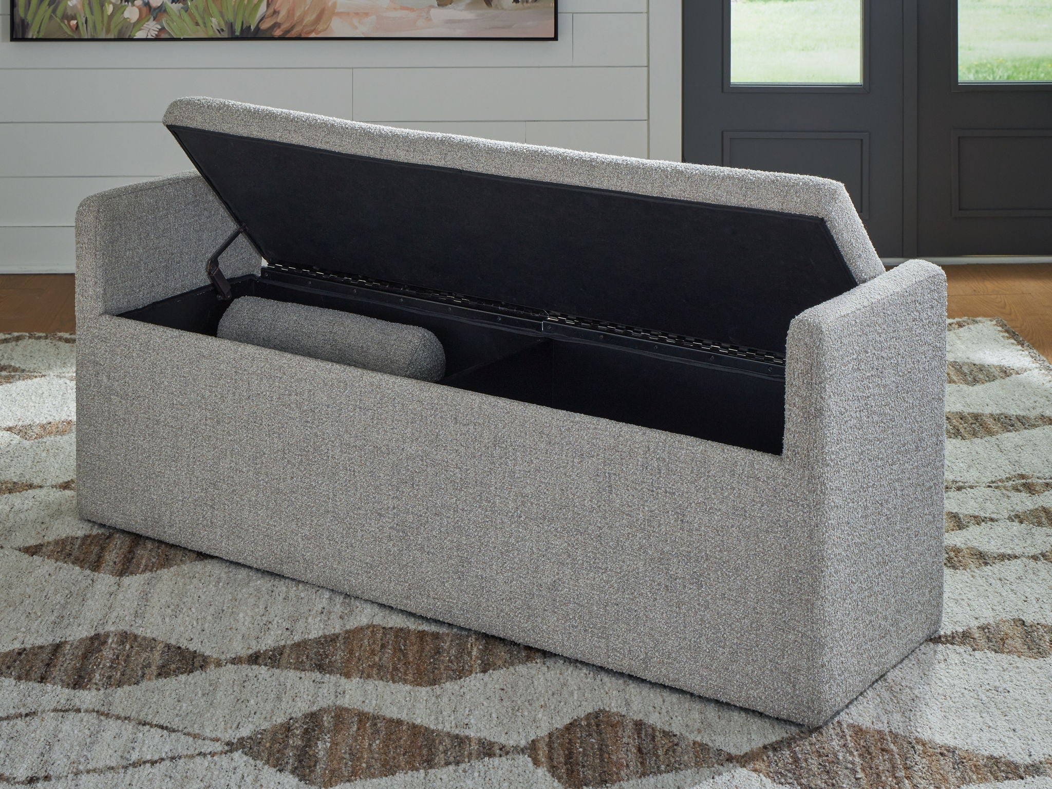 Galliden - Large Upholstered Dining Room Bench - Beige - Signature Design by Ashley® - 7