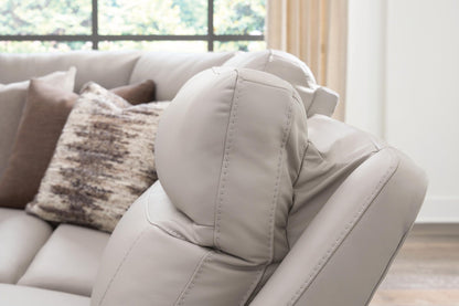 Gravier - 6-Piece Power Reclining Sectional With Storage Console - Gray - Benchcraft® - 8