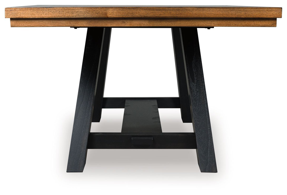 Greddinton - Dining Extension Table - Brown / Black - Signature Design by Ashley® - 7