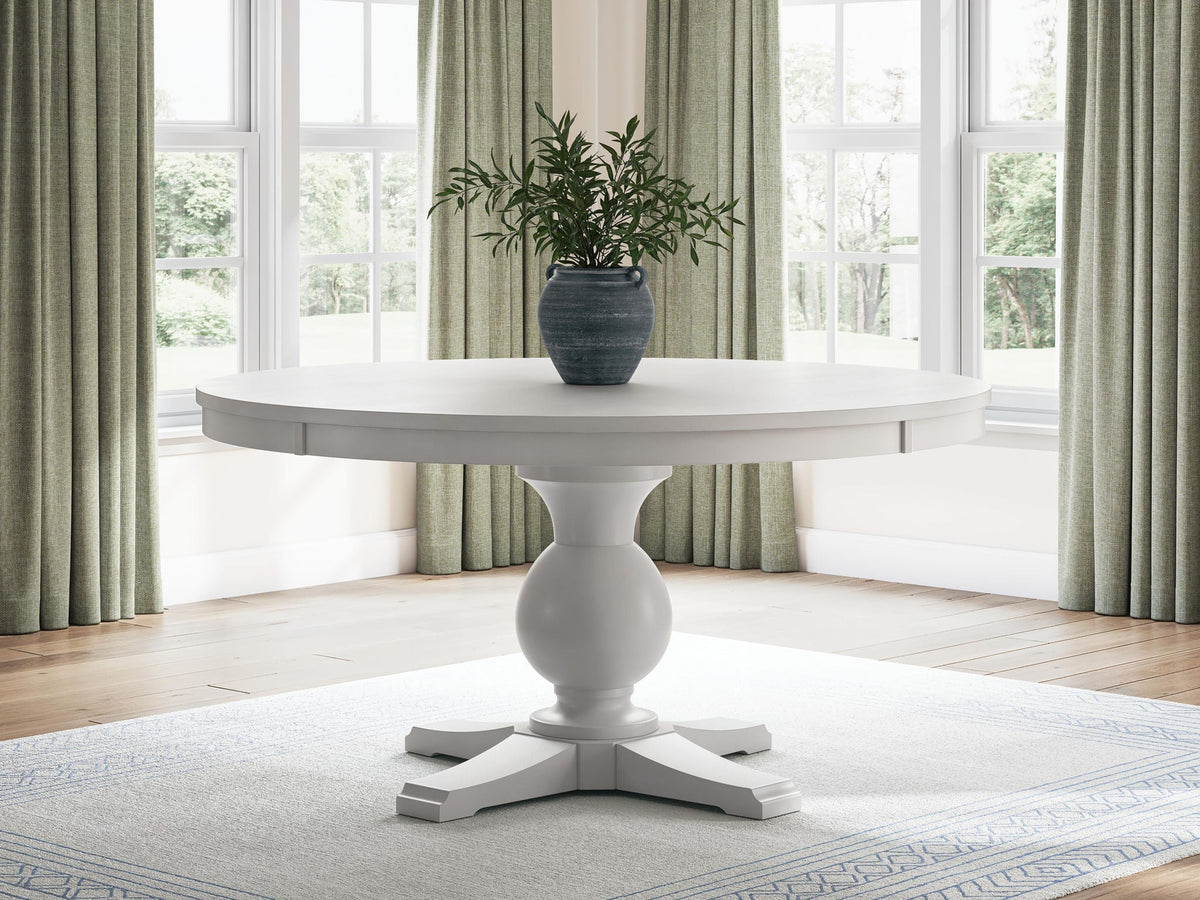 Greddinton - Round Dining Table Set - Black Chairs - Signature Design by Ashley® - 5