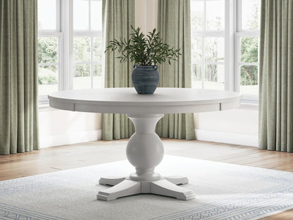Greddinton - Round Dining Table Set - Black Chairs - Signature Design by Ashley® - 5