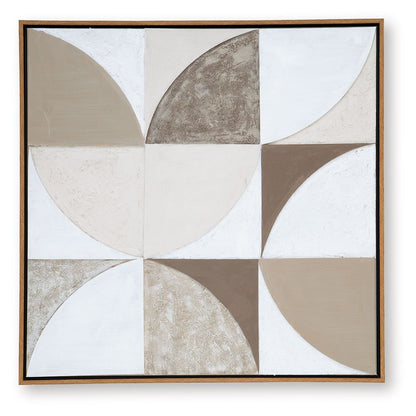 Harelman - Wall Art - Tan / Taupe / White - Signature Design by Ashley® - 5