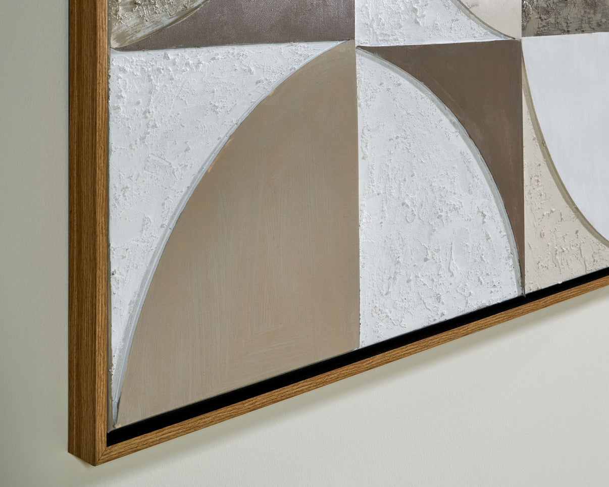 Harelman - Wall Art - Tan / Taupe / White - Signature Design by Ashley® - 7