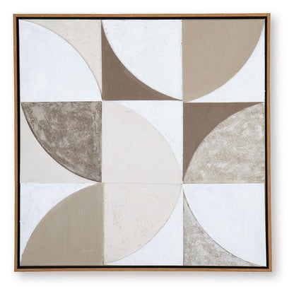 Harelman - Wall Art - Tan / Taupe / White - Signature Design by Ashley® - 9