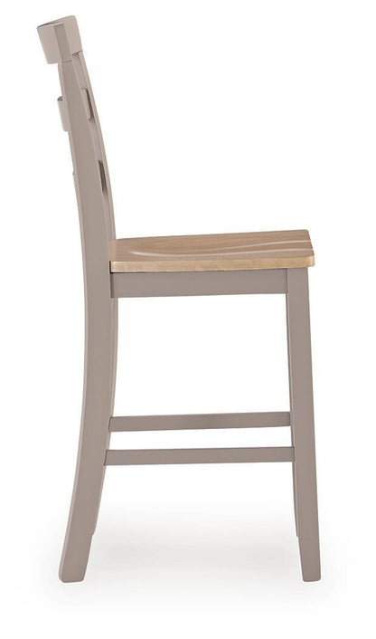 Harperfeld - 5 Pc. - Dining Table And 4 Barstools - Natural / Gray - Signature Design by Ashley® - 3