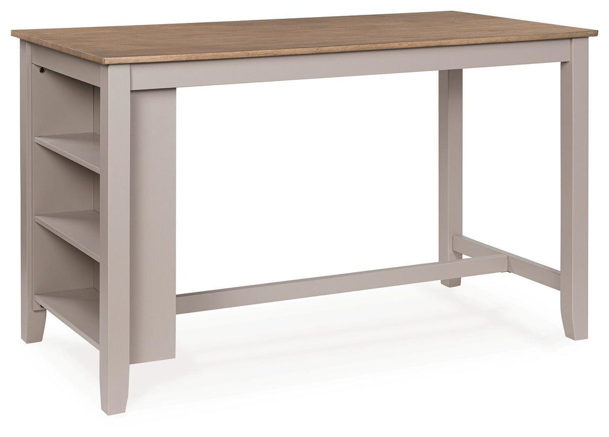 Harperfeld - 5 Pc. - Dining Table And 4 Barstools - Natural / Gray - Signature Design by Ashley® - 9