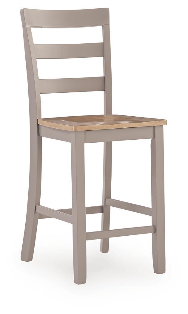 Harperfeld - 5 Pc. - Dining Table And 4 Barstools - Natural / Gray - Signature Design by Ashley® - 2