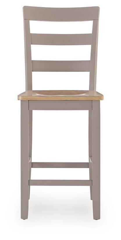 Harperfeld - 5 Pc. - Dining Table And 4 Barstools - Natural / Gray - Signature Design by Ashley® - 5