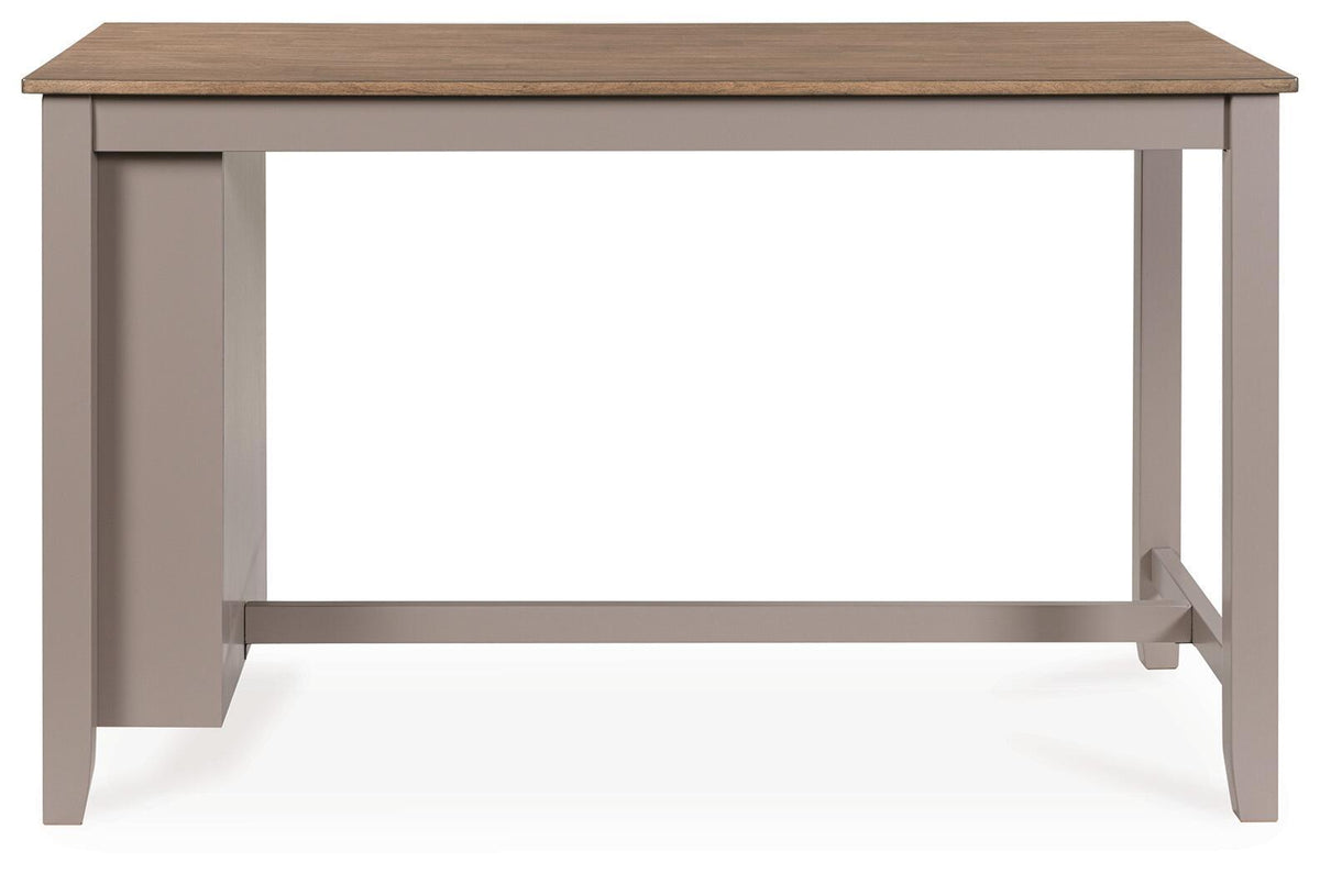 Harperfeld - 5 Pc. - Dining Table And 4 Barstools - Natural / Gray - Signature Design by Ashley® - 6