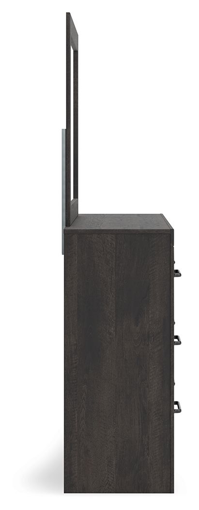 Hollivern - Dresser And Mirror - Dark Gray - Signature Design by Ashley® - 2