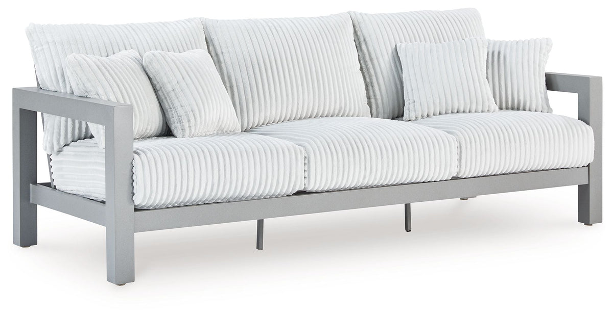 Hurley Park - 4 Pc. - Outdoor Sofa, 2 Lounge Chairs And Coffee Table - Gray - Signature Design by Ashley® - 4