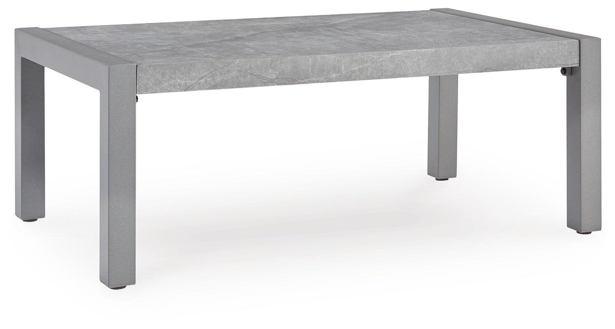 Hurley Park - 4 Pc. - Outdoor Sofa, 2 Lounge Chairs And Coffee Table - Gray - Signature Design by Ashley® - 8