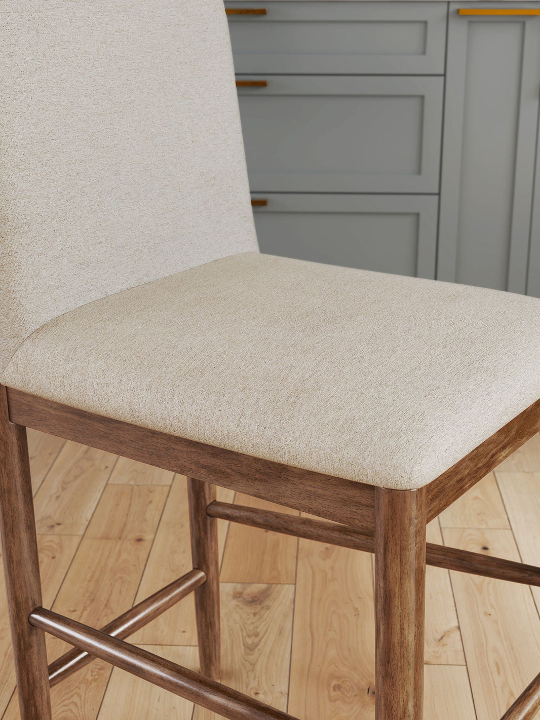 Isanti - Upholstered Barstool (Set of 2) - Light Brown - Millennium® by Ashley - 2