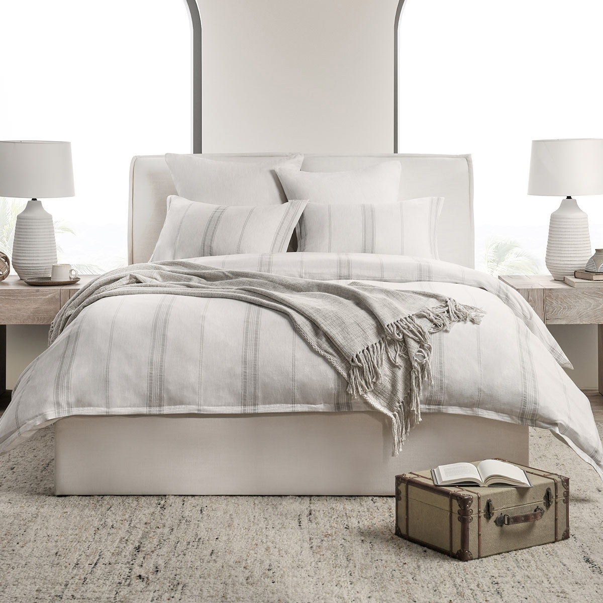 Jayson - Linen Cashmere 3 Piece Duvet Set - Villa - 23