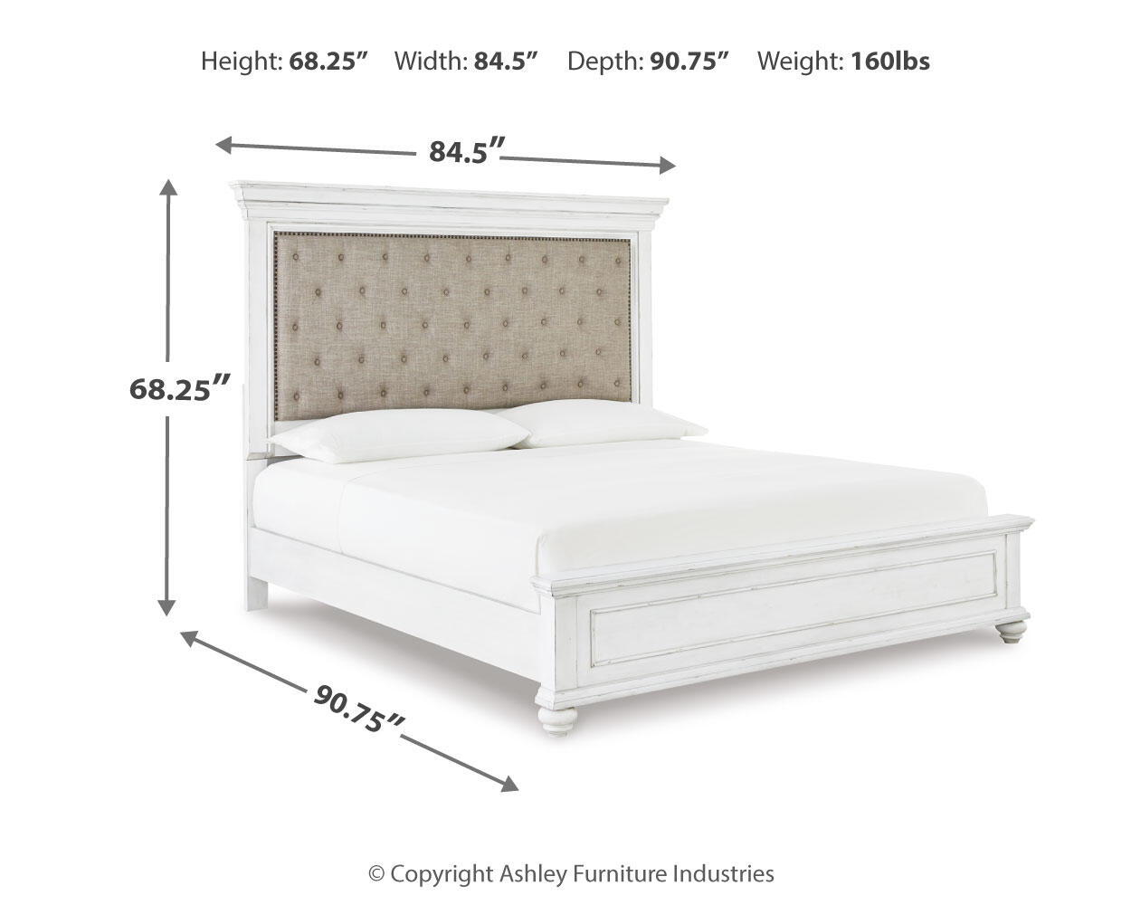 Kanwyn - Upholstered Panel Bed - Benchcraft® - 5