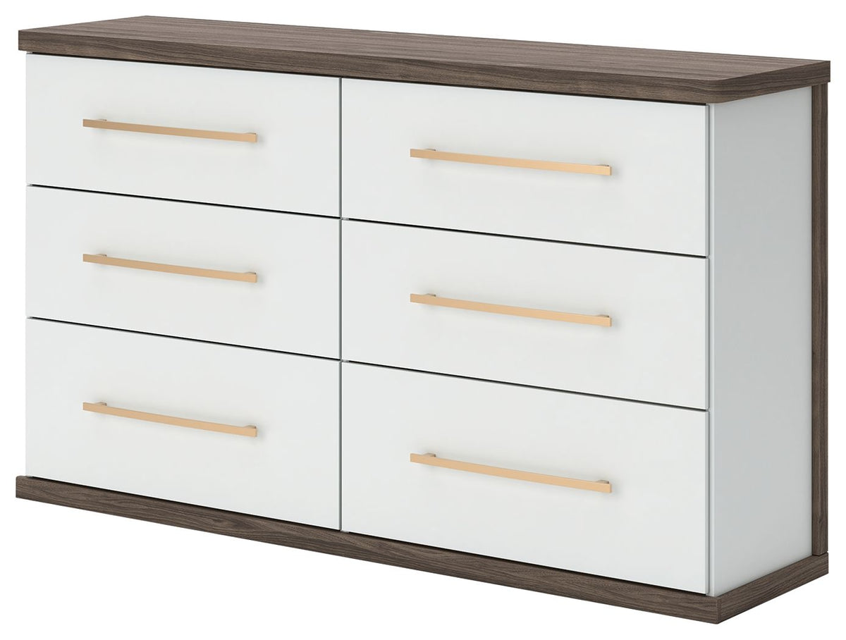 Kendanport - 3 Pc. - Dresser And 2 Nightstands - Brown / White - Signature Design by Ashley® - 6