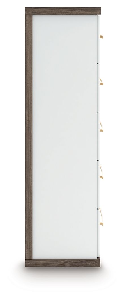 Kendanport - Five Drawer Chest - Brown / White - Signature Design by Ashley® - 9
