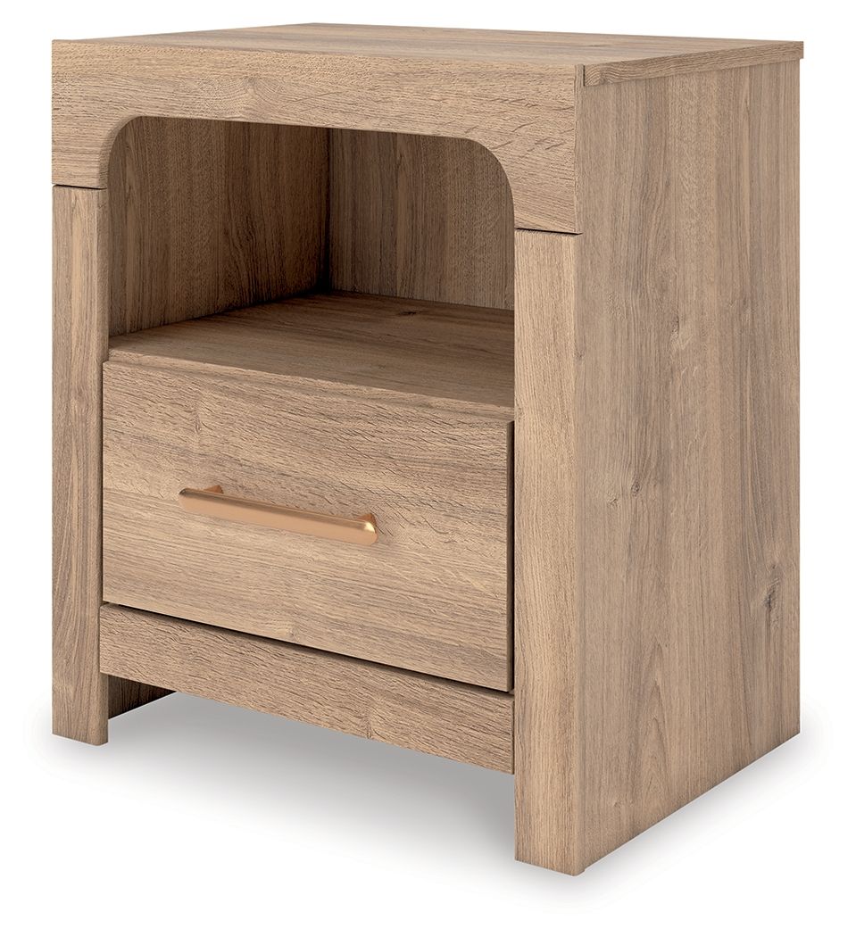 Kinlanni - One Drawer Night Stand - Tan - Signature Design by Ashley® - 5
