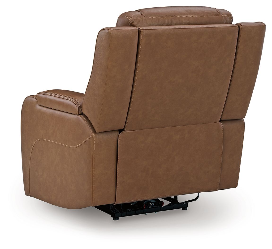 Knightington - 3 Pc. - Power Reclining Sofa, Loveseat And Recliner - Caramel - Signature Design by Ashley® - 8