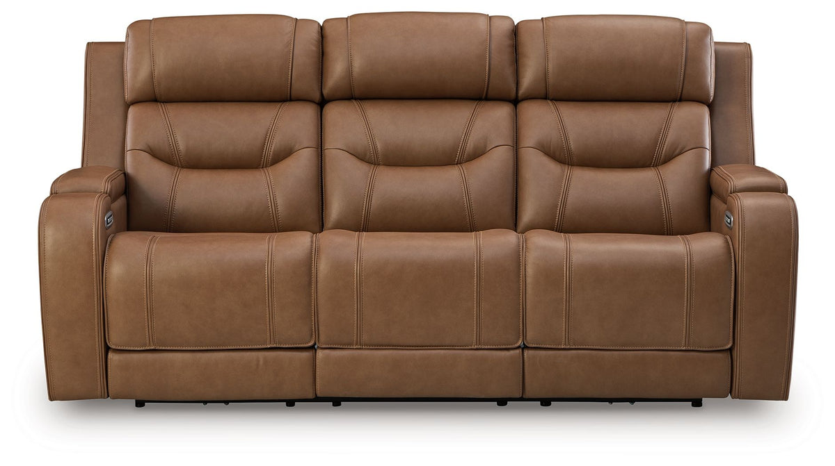 Knightington - 3 Pc. - Power Reclining Sofa, Loveseat And Recliner - Caramel - Signature Design by Ashley® - 5