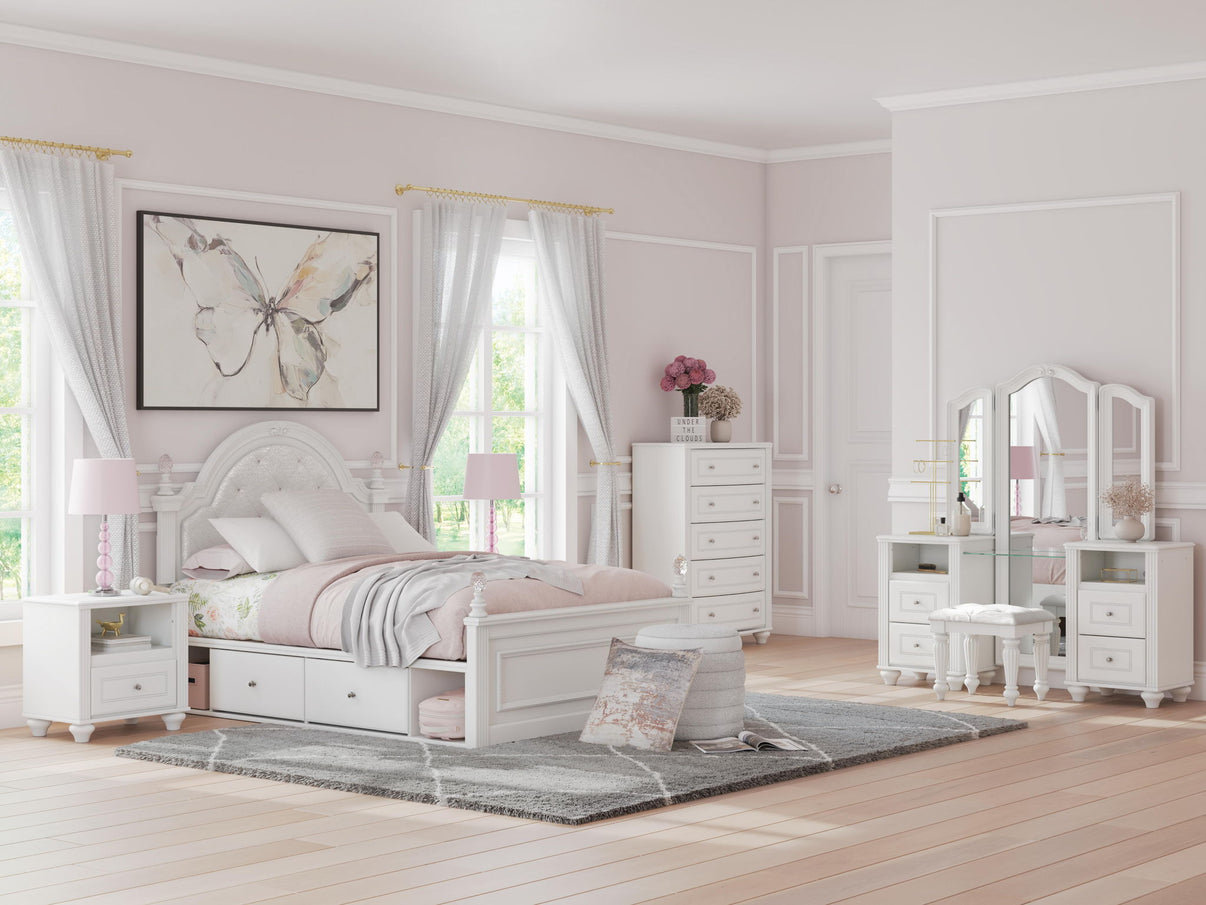 Kozlani - Vanity With Mirror - White - Signature Design by Ashley® - 3