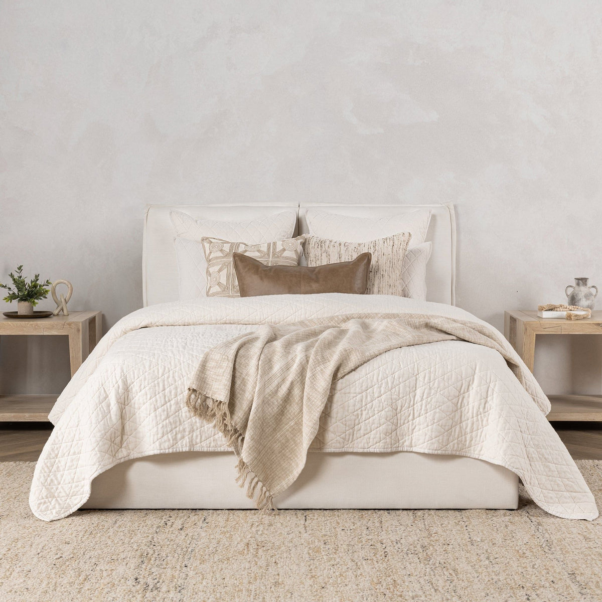 Lana And Vintage Lana - Wool Quilt Set - Villa - 2