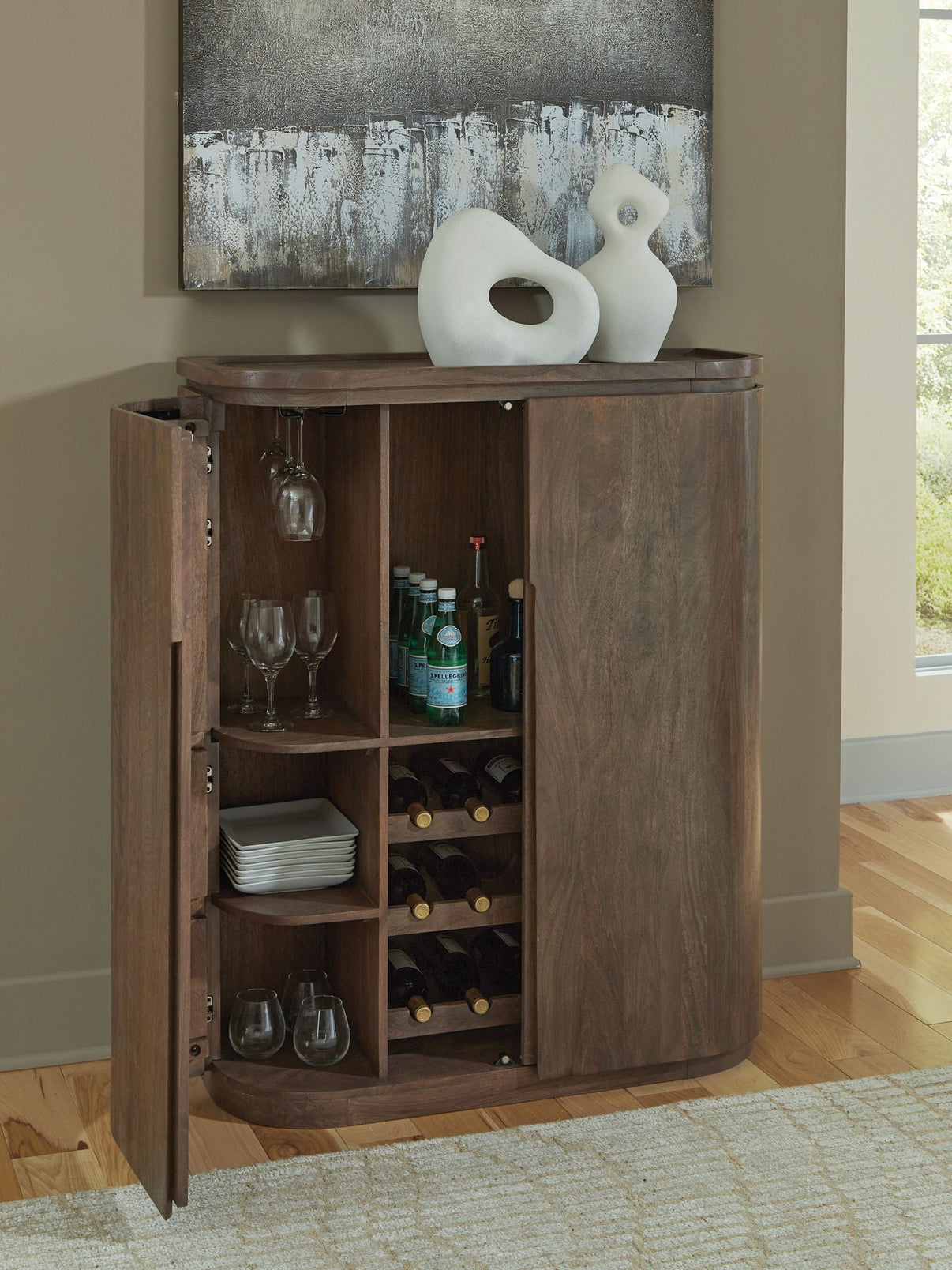 Landermont - Bar Cabinet - Medium Brown - Signature Design by Ashley® - 5