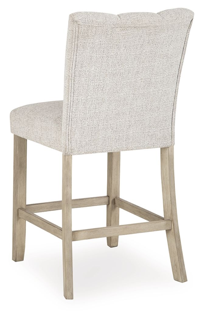 Larawyn - Upholstered Barstool (Set of 2) - Bisque - Signature Design by Ashley® - 5