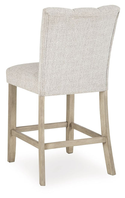 Larawyn - Upholstered Barstool (Set of 2) - Bisque - Signature Design by Ashley® - 5