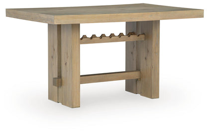 Lasinger - 5 Pc. - Counter Height Dining Table And 4 Barstools - Light Brown - Signature Design by Ashley® - 3