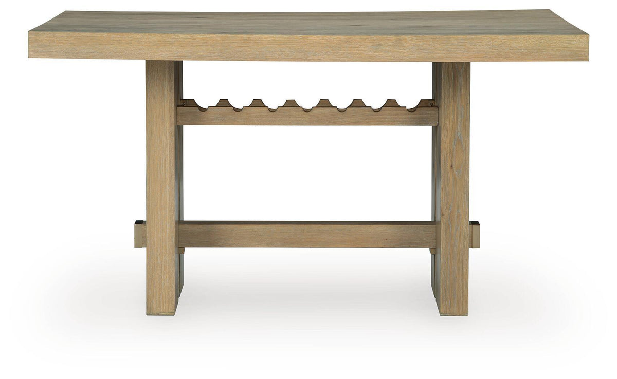 Lasinger - 5 Pc. - Counter Height Dining Table And 4 Barstools - Light Brown - Signature Design by Ashley® - 7
