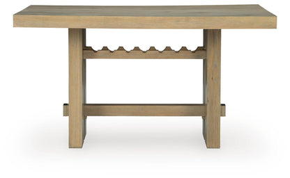 Lasinger - 5 Pc. - Counter Height Dining Table And 4 Barstools - Light Brown - Signature Design by Ashley® - 7