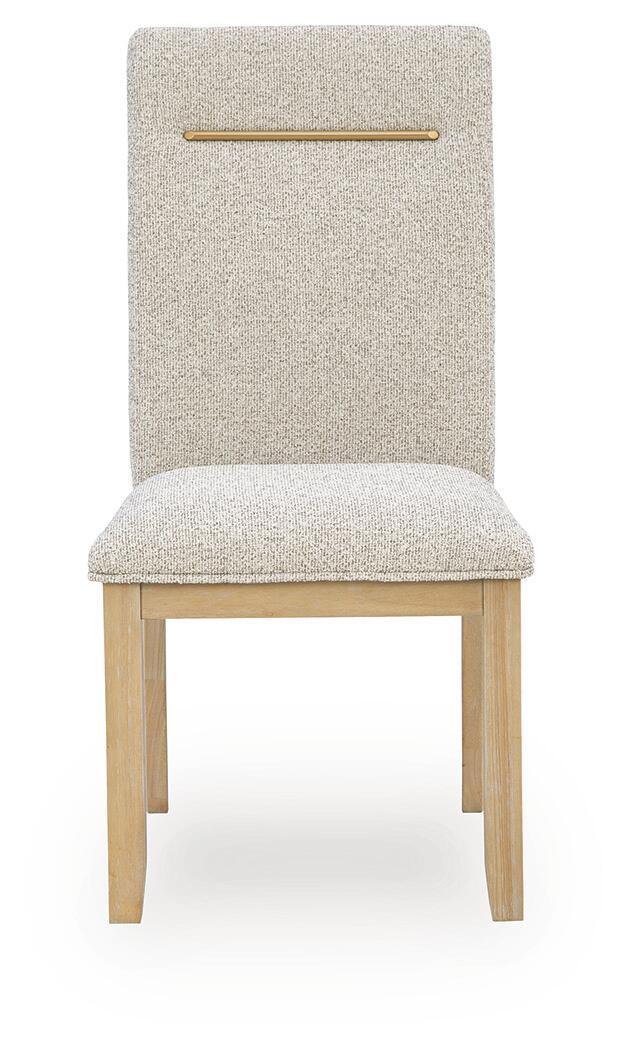 Lasinger - 5 Pc. - Dining Table And 4 Upholstered Side Chairs - Light Brown - Signature Design by Ashley® - 7