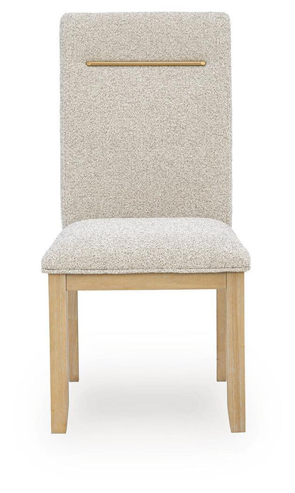 Lasinger - 5 Pc. - Dining Table And 4 Upholstered Side Chairs - Light Brown - Signature Design by Ashley® - 7