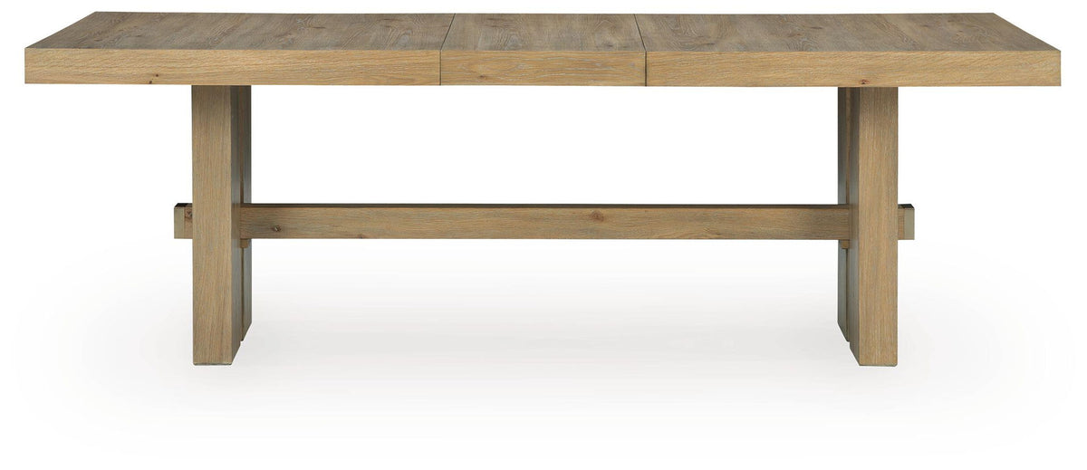 Lasinger - 5 Pc. - Dining Table And 4 Upholstered Side Chairs - Light Brown - Signature Design by Ashley® - 2