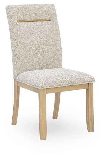 Lasinger - 5 Pc. - Dining Table And 4 Upholstered Side Chairs - Light Brown - Signature Design by Ashley® - 4