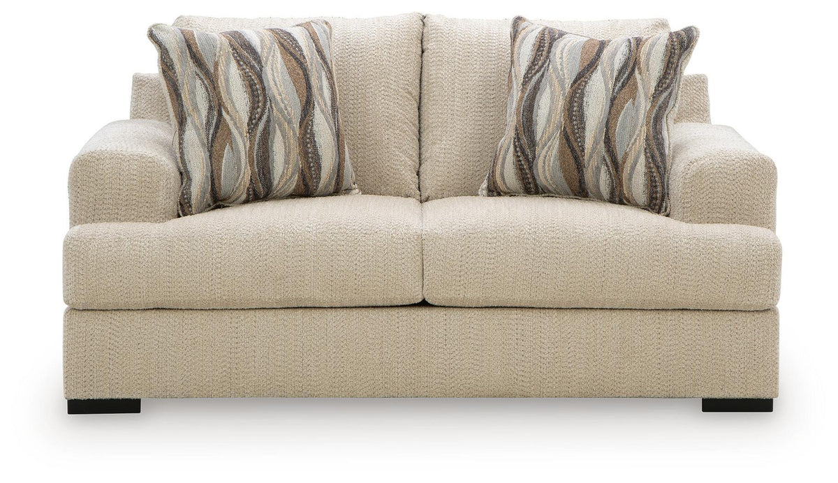 Lofwood - 2 Pc. - Sofa And Loveseat - Oatmeal - Signature Design by Ashley® - 2